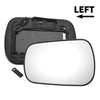 Ford Fiesta Left Side White Mirror Glass W/ Back (2002-2005)