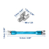 Universal Motorcycle 5.0-6.8 Wheel Spoke Wrench CNC Spanner Repair Tool Blue