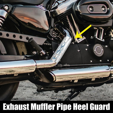 Harley 1 x Set Exhaust Heat Shield Pipe Shield