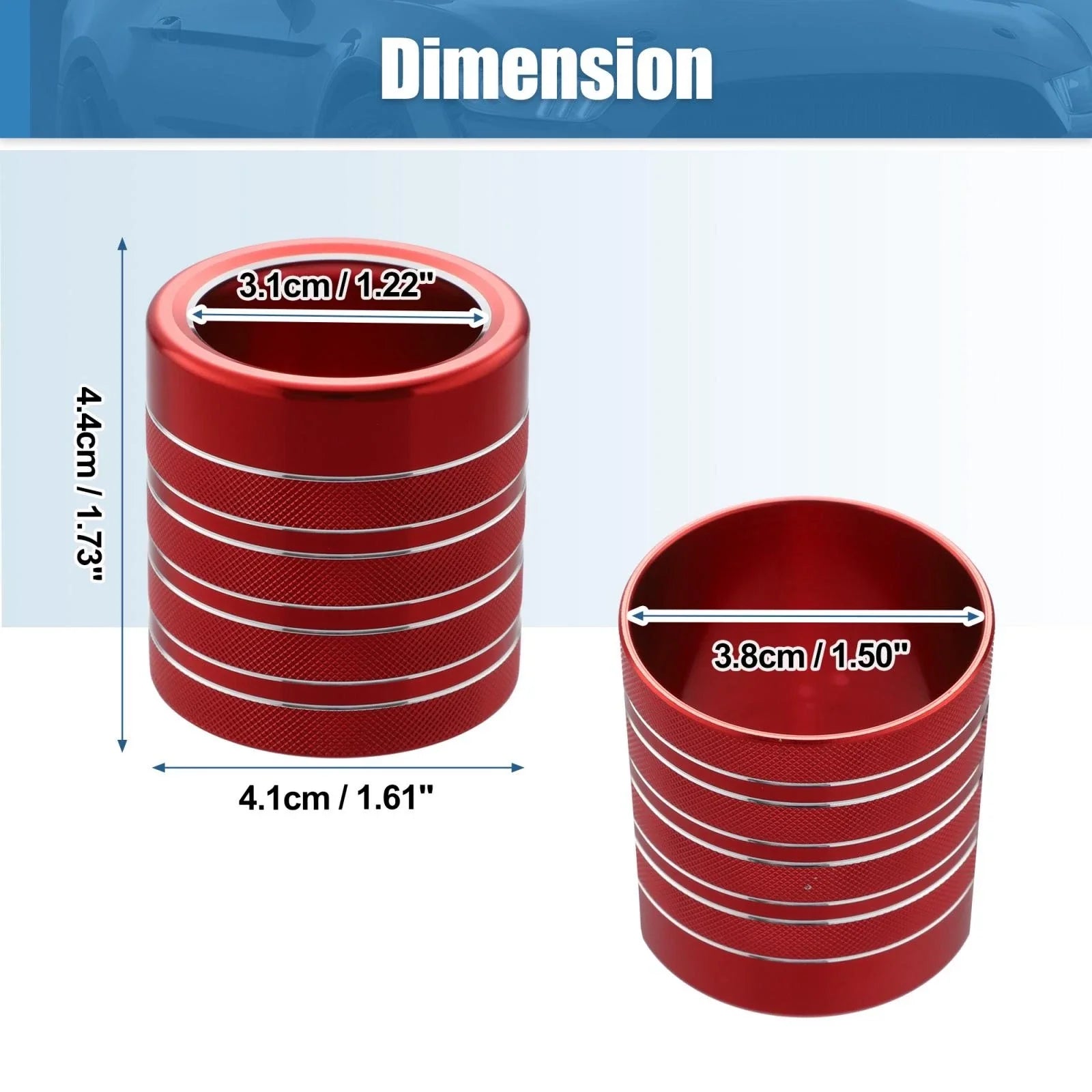 Gear Shift Knob Cover Trim Decal for Toyota 4Runner TRD (2010-2022) Red