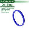 Oil Seal 85x95x8mm TPU Seal Ring Rotary Shaft High Pressure Blue 5 Pcs