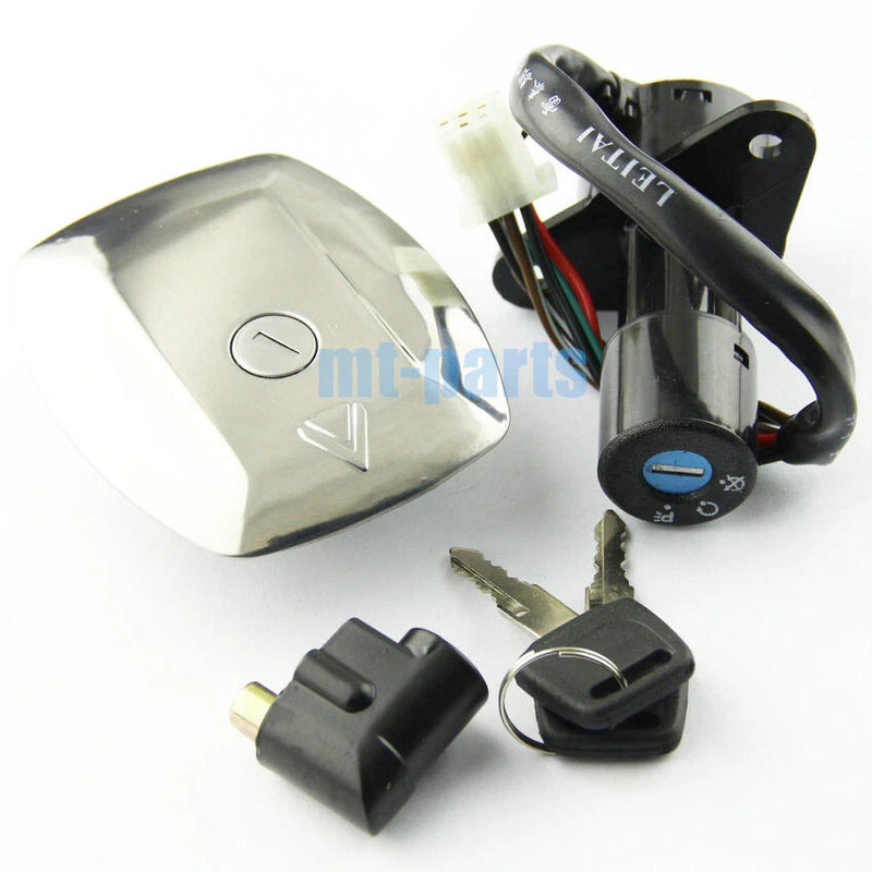 Suzuki GS125 Fuel Gas Cap & Ignition Key Switch Lock Set (1982-2000)
