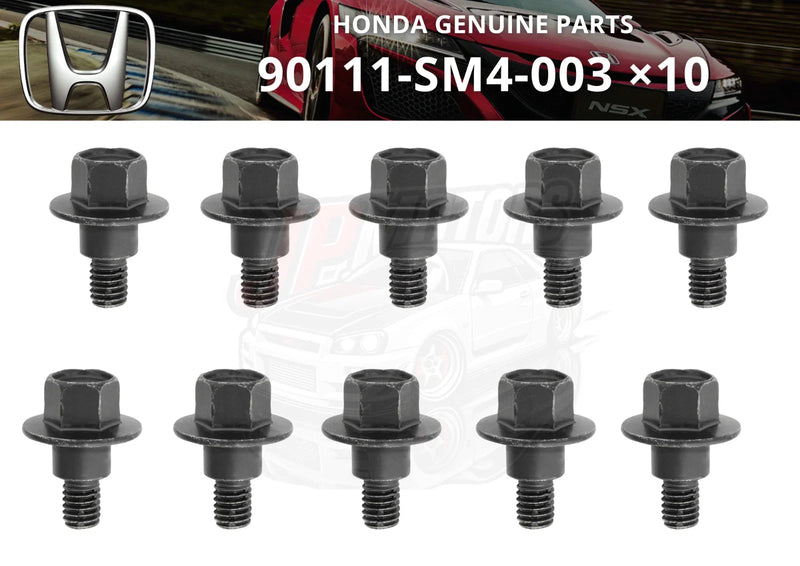 Honda Accord Civic CR-V Front Bumper Mounting Bolt x10