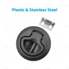 RV Marine Boat Caravan Round Flush Pull Slam Hatch Latch Door Lock (N/A)