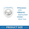 17.5mm Bearing Ball Bearing Steel G16 Precision Ball Silver Tone 10 Pcs