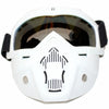 Motorcycle - White Full Face Paintball Airsoft Mask Goggle