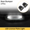Chevrolet Silverado for GMC Clear Lens License Plate Lights White Red