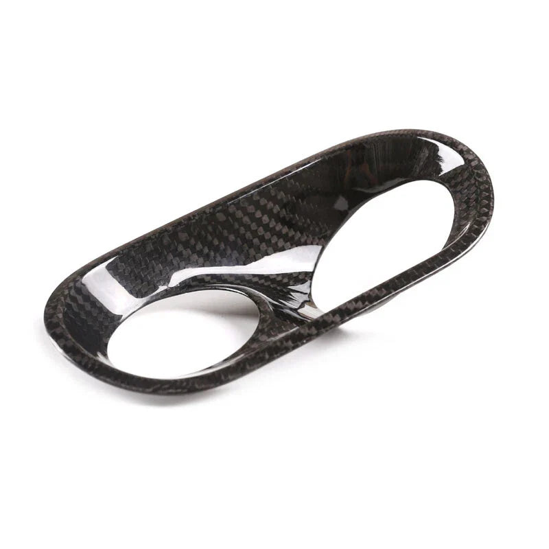 Macan 2015-2020 Real Carbon Fiber Headlight Switch Buttons Cover Trim Fit