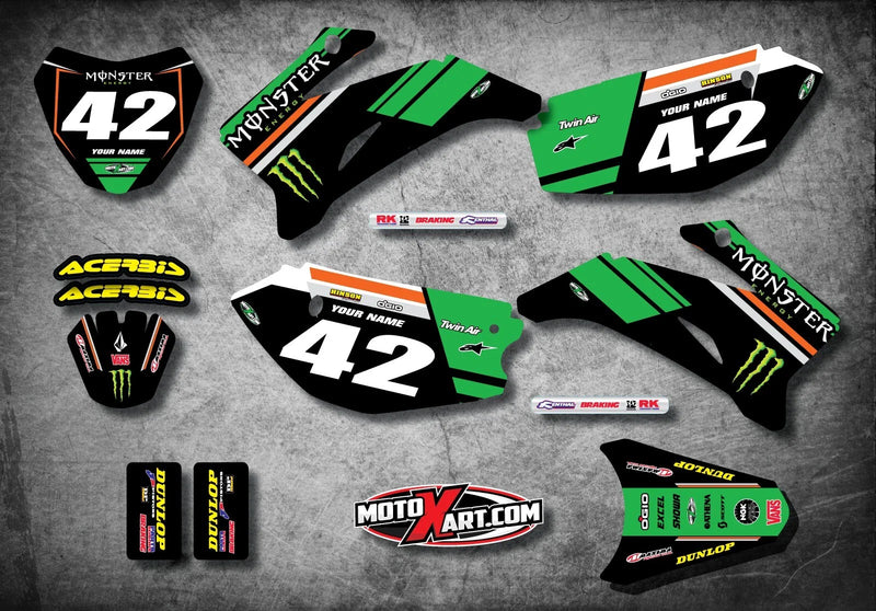 Yamaha TTR 110 (All Years) - Stickers Custom Graphic Kit BURNOUT STYLE