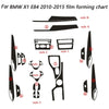 X1 E84 Carbon Fiber Trim Decal (2010–2015)