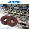 Car Oil Seal 12x32x7mm 2 x Seal Ring Rotary Shaft Seal FKM Brown