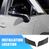 Toyota RAV4 Carbon Fiber Front Door A-Pillar Cover Trim Pair (2019–2023)