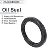 Oil Seal Seal Ring Rotary Shaft Seal NBR Rubber 52x68x8mm Black 5 Pcs