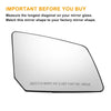 GMC Chevrolet Pair White Mirror Glass Left Right Back Heated