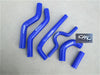 Kawasaki KX250F KXF250 BLUE silicone radiator hose kit (2007-2008)
