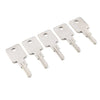 Construction Equipment 5 x NG100 Heavy Equipment Ignition Keys