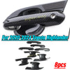 Toyota Highlander ABS Carbon Fiber Door Handle Bowl Cup Covers (2020–2024)