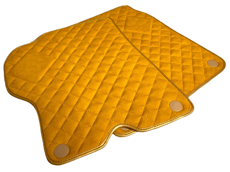 Ferrari California Tan Alcantara Leather Floor Mats (2008-2014)