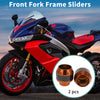 Motorcycle Frame Sliders 2 x Aluminum Orange
