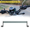 Motorcycle Cross Bar Handlebars / 0.41" Hole Diameter / Titanium Tone