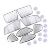 Honda Fit 4 x Side Window Sun Visor Covers (2008-2013)