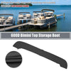 Boat Bimini Top Storage Boot Cover with Light Hole Black 73-78" Width