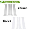 Chevy Silverado Silver Tone 4 Pcs Door Pillar Window Trim (2000-2006)