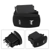 Car Rocker Switch Black ABS Blue LED Speaker Push Button