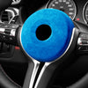 BMW M-Sport F20 F22 F30 F32 F10 Blue Leather Steering Wheel Cover (2012-2019)