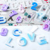 Keychain Tassel Pin Vise Epoxy Resin Mold Letter Number Silicone Mould