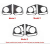 Carbon Fiber Steering Wheel Cover Panel Sticker Trim fit 2017-2018 Honda CRV
