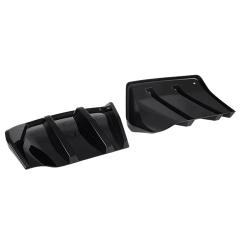 Corvette C7 Z06 Gloss Black Rear Bumper Diffuser Kit (2014-2019)
