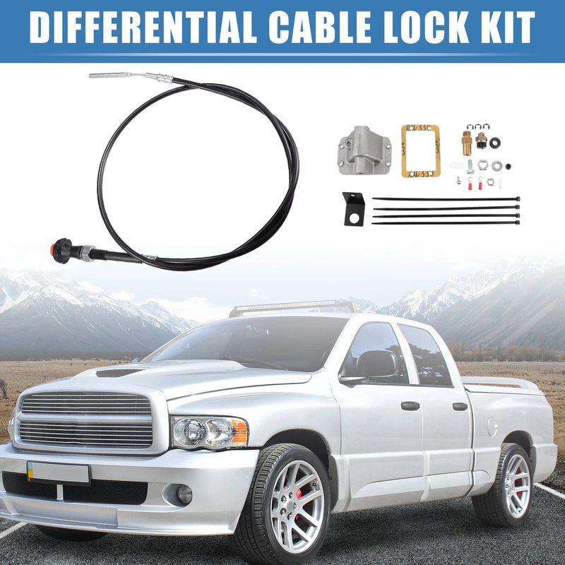 Dodge Ram 1500 Set Differential Axle Disconnect Cable Lock (1994-2001)