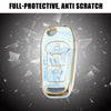 Ford F150 3 x Key Fob Remote Control Cover TPU Shell Blue (2015-2018)
