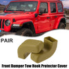 Jeep Wrangler JK JL Front Bumper Tow Hook Protective Covers (2018-2023)