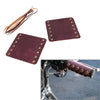 Harley Cafe Racer Leather Hand Grips Covers  Retro Wraps
