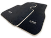 BMW X5 Series E53 (2000-2006) - Black Beige Rounds Premium Floor Mats
