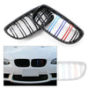 BMW E90 E91 Glossy Black Front Upper Bumper Grille Mesh (2006-2012)