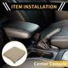 Ford F-150 (2015-2020) Beige Microfiber Leather Center Console Cover