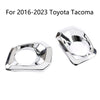 Toyota Tacoma Chrome Front Bumper Grille Fog Light Covers (2016-2023)