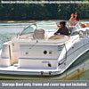 Boat Light Gray Boot Cover 97–103 Width with Light Hole