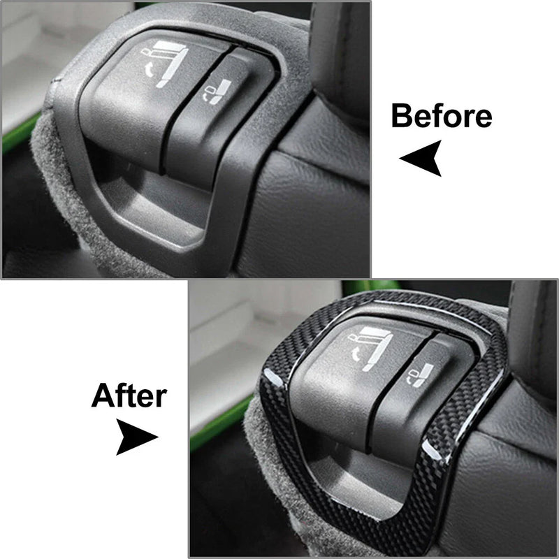 Jeep Wrangler Black Rear Seat Adjustment Switch Frame Trim (2018-2021)