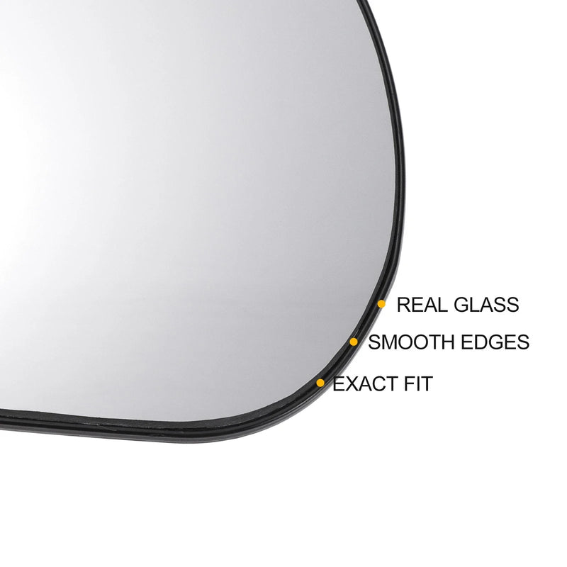 JEEP GRAND CHEROKEE, COMPASS Left Side White Heated Mirror Glass