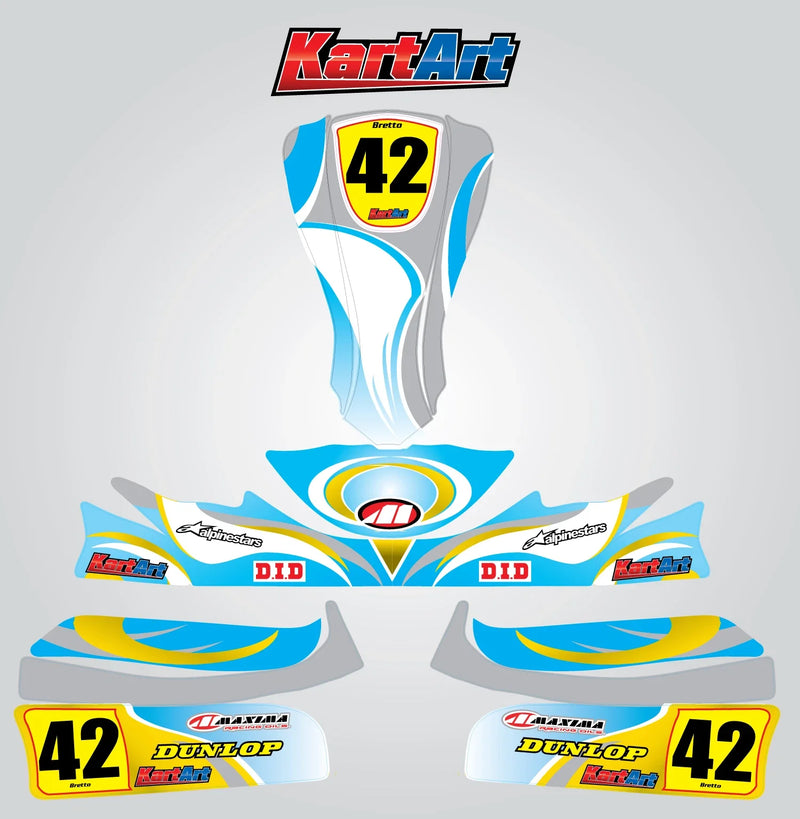 Arrow X3 Custom KART ART Sticker Kit