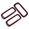 Jeep Renegade 7x Front Grille Vent Trim Insert Cover Rings (2015-2018)