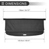 Ford Escape 2.3L (2008-2012) Black Carbon Fiber Retractable Cargo Cover