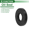 Oil Seal 32x72x12mm Seal Ring Rotary Shaft Seal NBR Rubber High Pressure Black