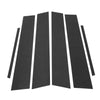 Lexus ES (2019-2022) Carbon Fiber Black 6 Pcs Door Pillar Window Trim