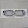 BMW E46 320i 325i 330i 2 x Front Kidney Grills Chrome Silver (2002-2005)