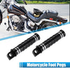 Harley Male Footpegs Black Aluminum Alloy Motorcycle Foot Pegs